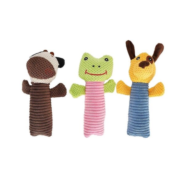 JOYBUY Squeaky Puppy Plush Toy - Durable Pet Teething Chew Toy