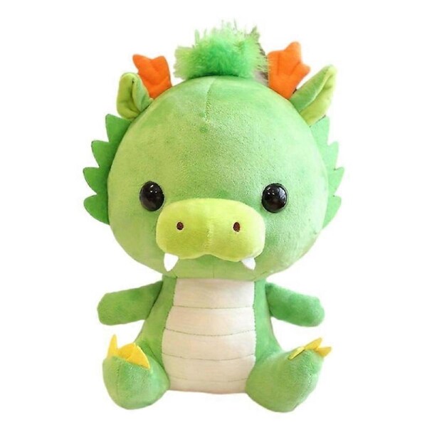 JOYBUY Sitting Green Dragon Plush Doll - Soft Cute Pillow for Kids
