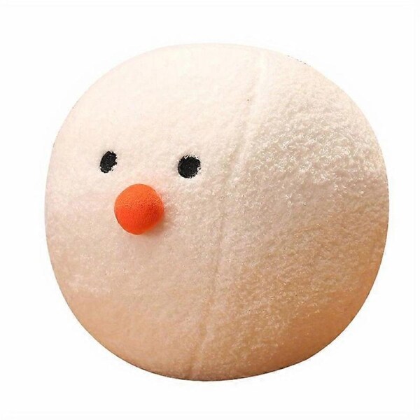 JOYBUY Snowball Snowman Plush Doll - White Christmas Pillow Toy Gift