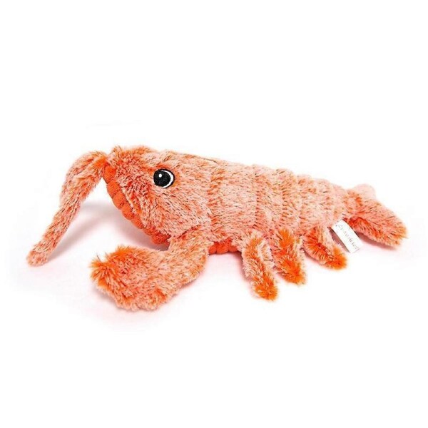 JOYBUY Jumping Shrimp Plush Toy - Electric Lobster Dog Cat Toy Rechargeable