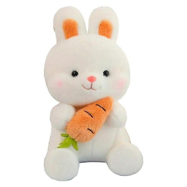 JOYBUY Carrot Rabbit Plush Toy - Small White Bunny Ragdoll Birthday Gift
