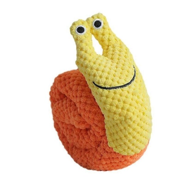 JOYBUY Pet Snail Plush Toy - Sniffing Pad Molar Puzzle Foraging Dog Toy
