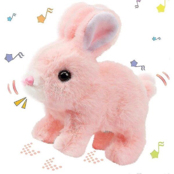 JOYBUY Electronic Bunny Plush Toy - Interactive Easter Rabbit with Sounds