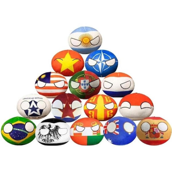 JOYBUY 15pcs Country Ball Plushies - 4in Charming Collection for Kids