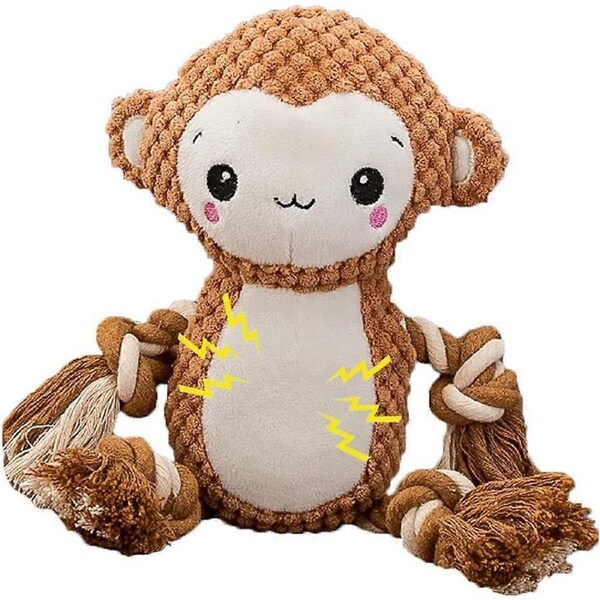 JOYBUY Plush Dog Chew Toy - Squeaky Safe Toys for Small Medium Dogs