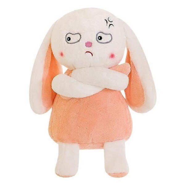 JOYBUY Angry Rabbit Plush Toy - Funny Cute Rag Doll Pillow Gift