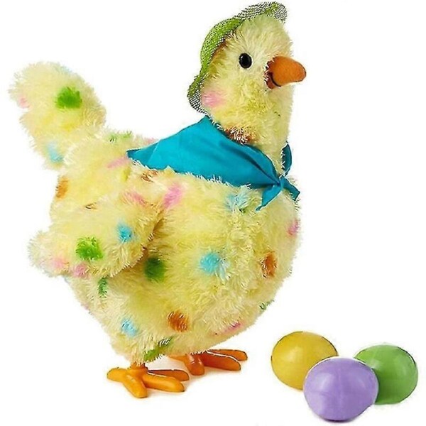 JOYBUY Dancing Hen Plush Toy - Creative Laying Hen for Kids