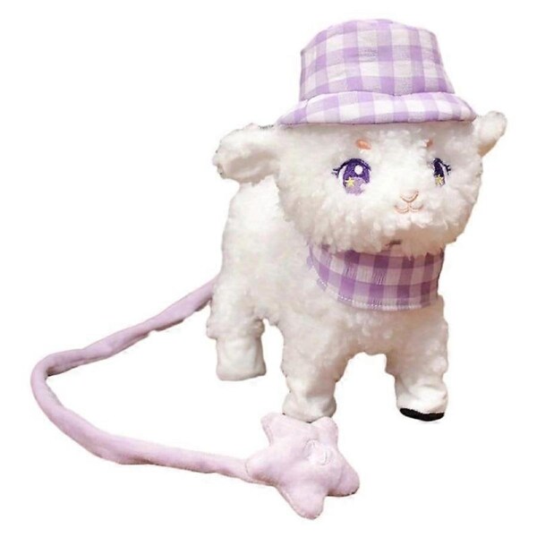 JOYBUY Electric Walking Lamb Toy - Singing Leash Sheep Doll Children’s Gift