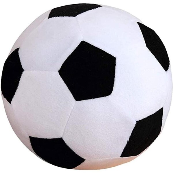 JOYBUY 20cm Fluffy Soccer Ball Plush Pillow - Soft Stuffed Toy for Kids