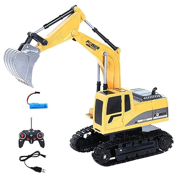 JOYBUY RC Excavator Digger Truck - Remote Construction Vehicle Toy for Kids