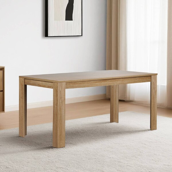 ACA 120cm Rectangle Dining Table Kitchen Restaurant Cafe Table Light Wood