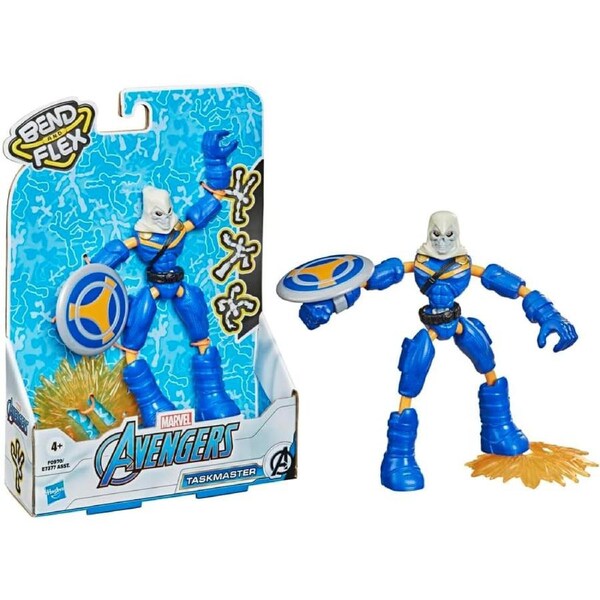 Marvel Avengers Bend and Flex Taskmaster 6 Inch Action Figure Collectible Toy