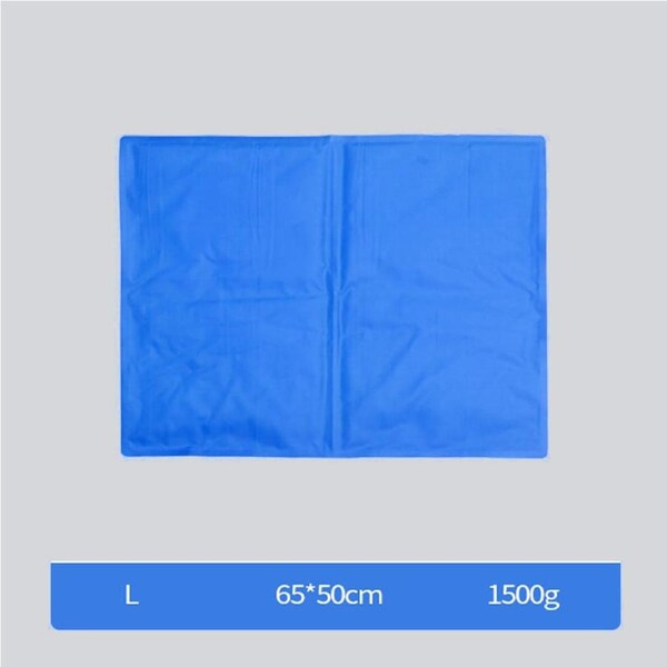 Pet Dog Sleeping Bed Cooling Gel Non-Toxic Mat Self Cooling Cushion Pad S/M/L L (65*50cm)