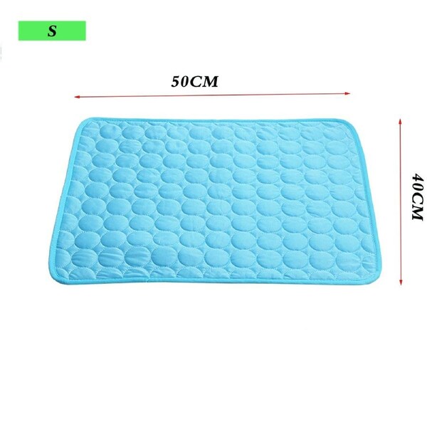 Pet Cooling Mat Cat Dog Puppy Sofa Non-Toxic Bed Summer Cold Ice Pad S/M/L S (50*40cm)