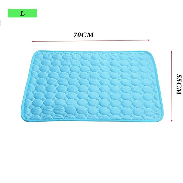 Pet Cooling Mat Cat Dog Puppy Sofa Non-Toxic Bed Summer Cold Ice Pad S/M/L L (70*55cm)