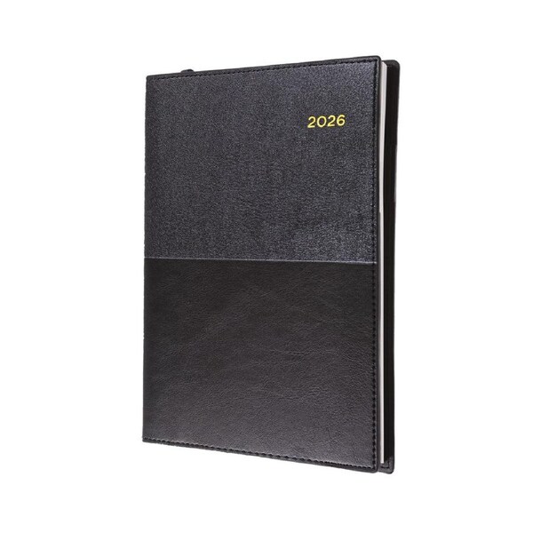 2026 Diary Collins Vanessa A6 Week to View Black 365.V99