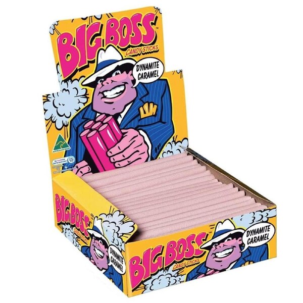 Big Boss Caramel Candy 75 Sticks Classic Chewy Caramel Lollies