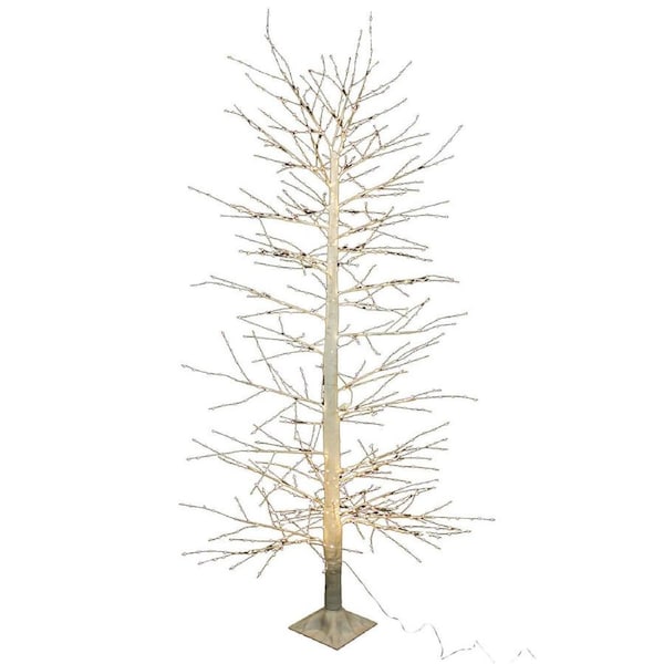 Urban Glitter Christmas Tree with 1700 Micro Dot LED Lights 210cm White
