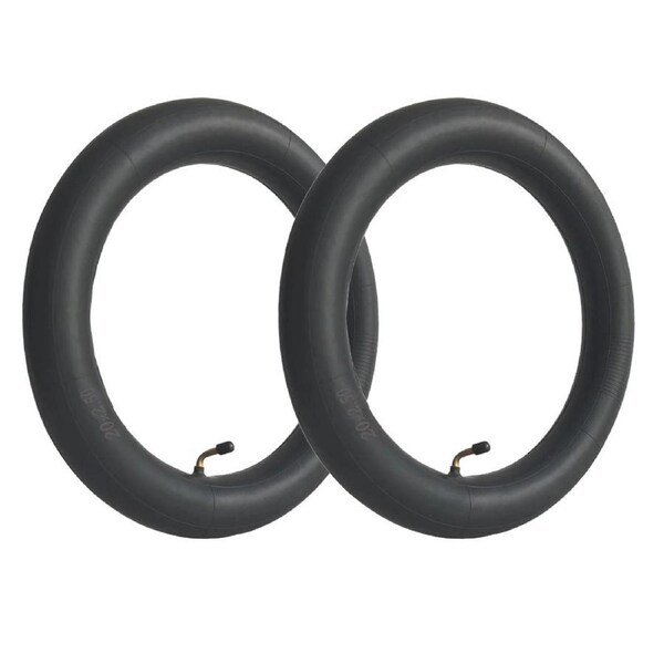 TDR pair of 20 x 2.50 Bicycle Tube Kids Bike Inner Tube Rubber Bent Schrader Valve 20 Inch BMX Folding Tricycle Tyre Replacement Tube for E-Bike Bicycle