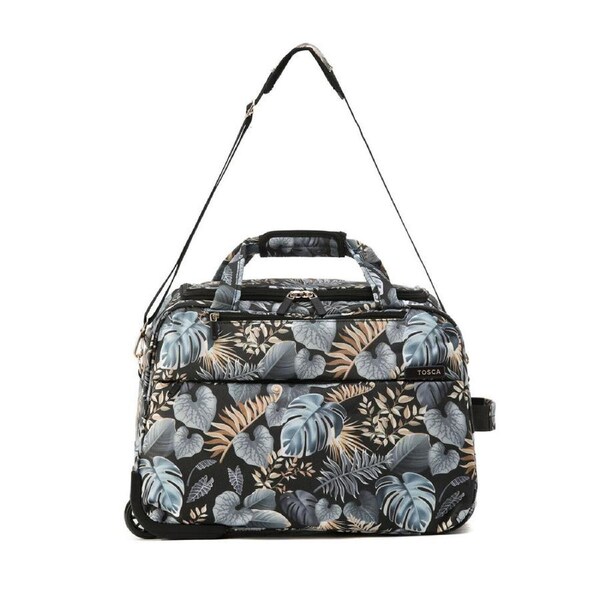 Tosca So-Lite 45L Cabin Travel Trolley Bag w/ Wheels 50x35x25cm Golden Palm