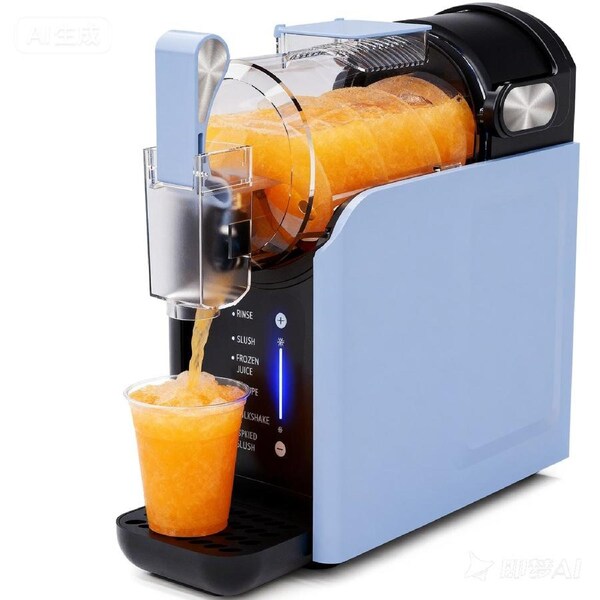 Advwin Slushie Machine, 2L Ice Crusher with 5 Modes & 0.5 Texture Control, Self-Cleaning Frozen Drink Maker for Slushy, Cold Drinks, Iced Coffee, Ice Cream & Alcohol