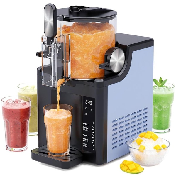 Advwin Slushie Machine 1.5L Upright Frozen Drink Maker, Ice Crusher & Shaver with 5 Modes, 0.5 Texture Control, Self-Cleaning Slushy Maker for Home, Bar & Party