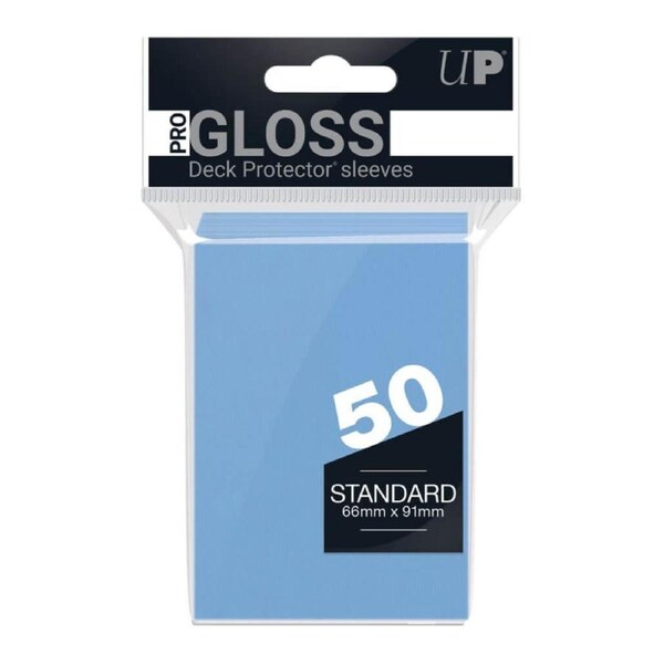 Ultra Pro Gloss Deck Protector Sleeves 50 Pack (Light Blue)