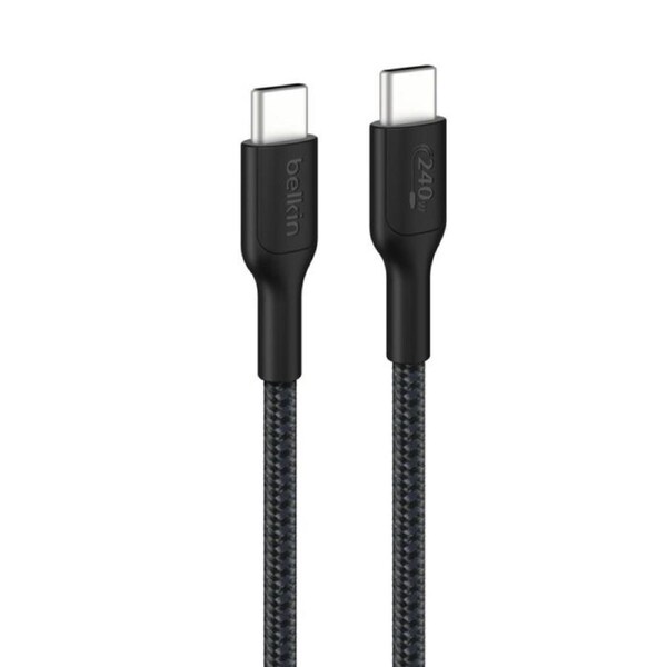 Belkin BoostCharge Pro Braided USB-C to USB-C Cable (1M) - Black