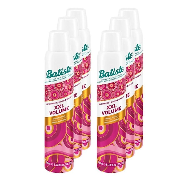 6pc Batiste Volumising Long Lasting Dry Shampoo 200ml XXL Sylist Volume
