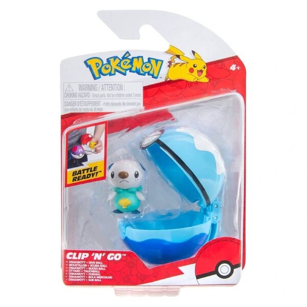 Pokemon Clip 'N' Go Oshawott + Dive Ball