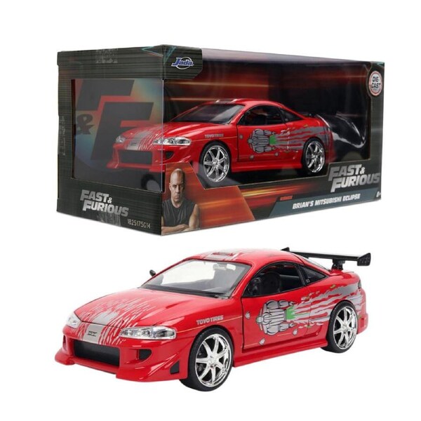 Fast and Furious Brian's Mitsubishi Eclipse 1:24 Scale Diecast Vehicle