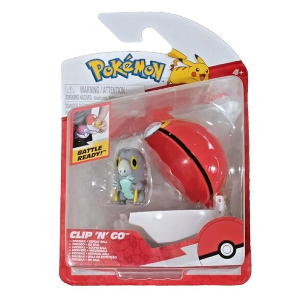 Pokemon Clip 'N' Go Frigibax + Repeat Ball