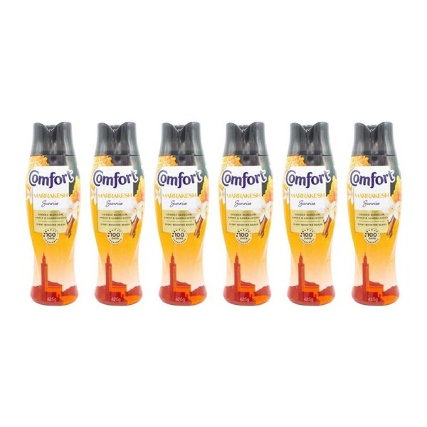 6PK Comfort Scent Booster Beads Marrakesh Sunrise 425g Fabric Freshener