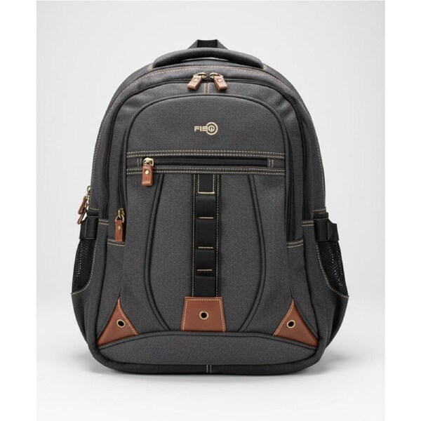 FIB Washed Canvas Backpack Bag in Black