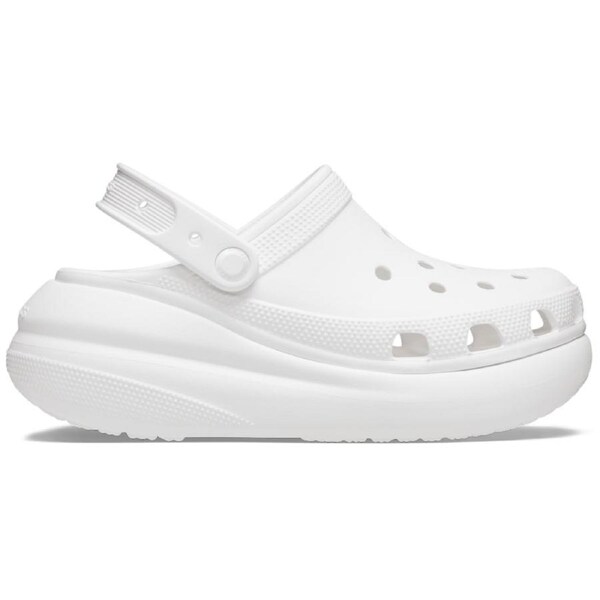 Crocs Classic Crush Platform Clogs Sandals - White Mens US 7 / Womens US 9