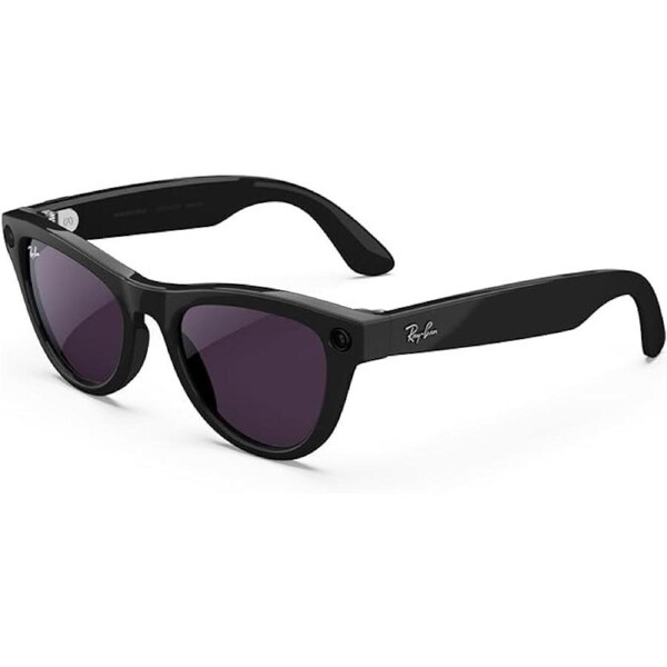 RayBan Meta Wayfarer RW4010 Shiny Black - Clear/Amethyst - Brand New
