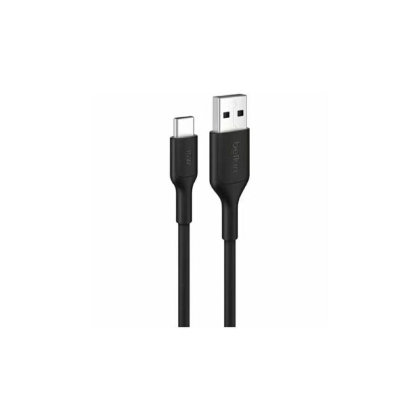 Belkin BoostCharge USB-C to USB-A Cable (1M) - Black (CAB021fq1MBK), 15W, 480MBPS, 300K Bends, Apple, Samsung, USB-IF Certified, 2 Years Warranty