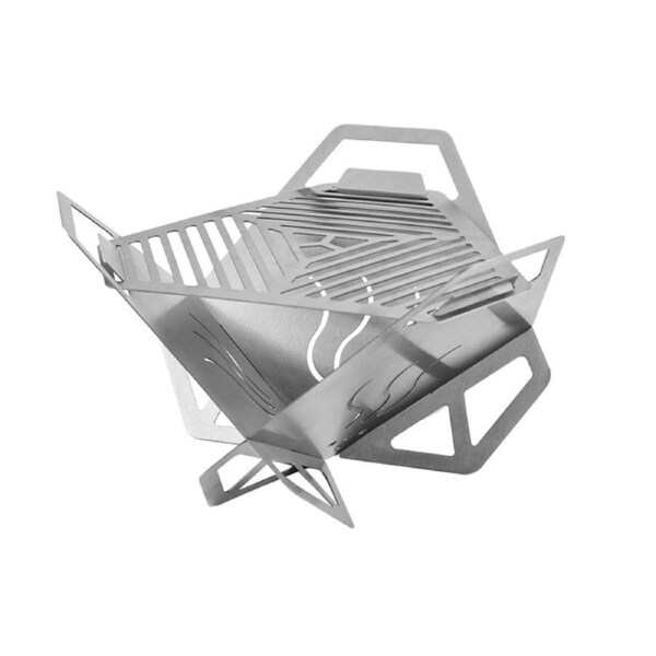 Portable Stainless Steel BBQ Grill Outdoor Folding Charcoal Barbecue Stove