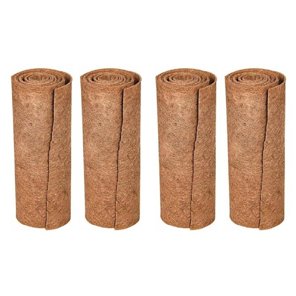 4 PCS Non-Slip Mat Coconut Palm Pet Garden Turtle Matpet Mat Blueberry Mat