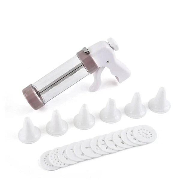 20 PCS DIY Manual Cookie Press Mold Decorating Kit Baking Tool Set for Pastry and Cake
