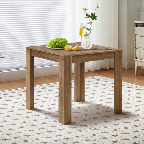 80cm Dining Table Wooden Square Kitchen Table Restaurant Cafe Light Wood
