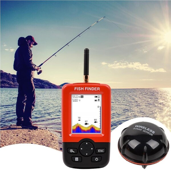 Advwin Fish Finder Wireless Sonar Sensor Portable Rechargeable