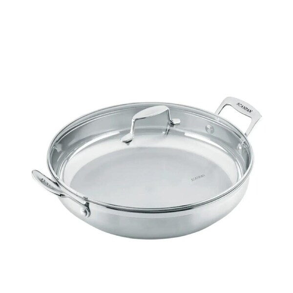 SCANPAN Impact 32cm Chef Pan Stainless Steel Saute Cookware Kitchen