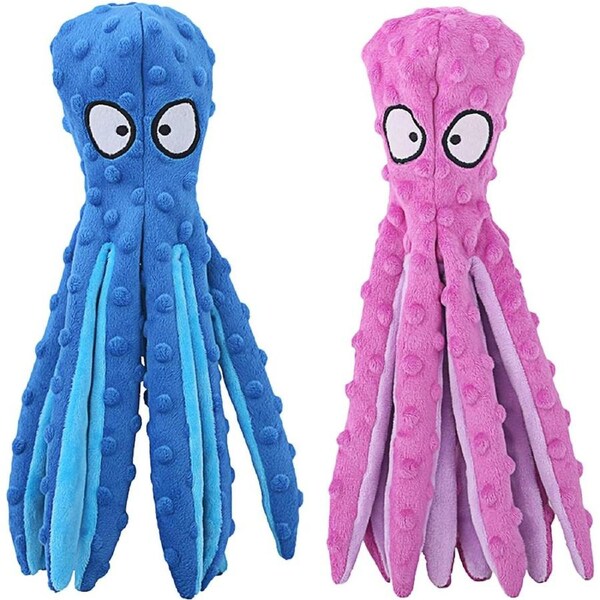 JOYBUY 2-Pack Interactive Plush Chew Toys – For All Dog Breeds