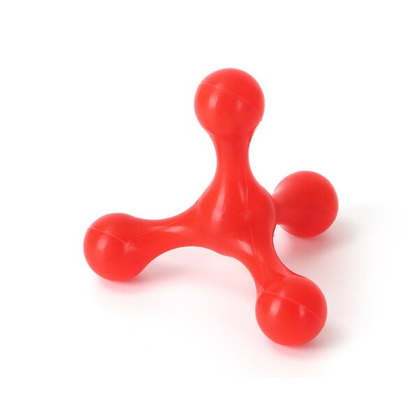 JOYBUY Durable Red Dog Chew Toy – Natural Rubber Dental Cleaner for Aggressive Chewers