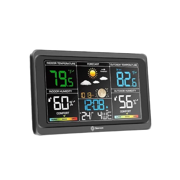 Wireless Weather Station Indoor Outdoor Thermometer Clock