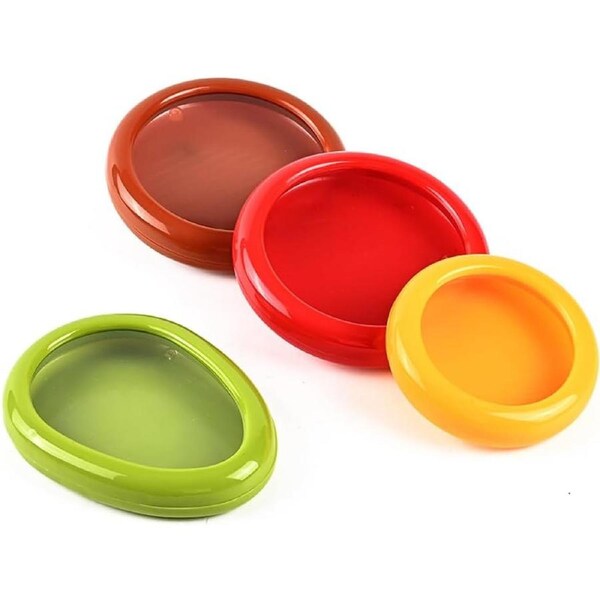 4pcs Reusable Airtight Fresh Storage Box for Fruits Vegetables Kitchen Gadgets