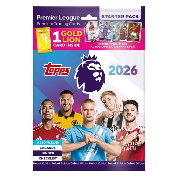 Topps 2026 Premier League Trading Cards Starter Pack