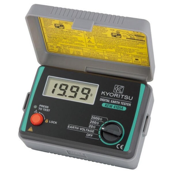 KYORITSU KEW4105A IP54 Dust & Drip Proof Digital Earth Resistance Tester
