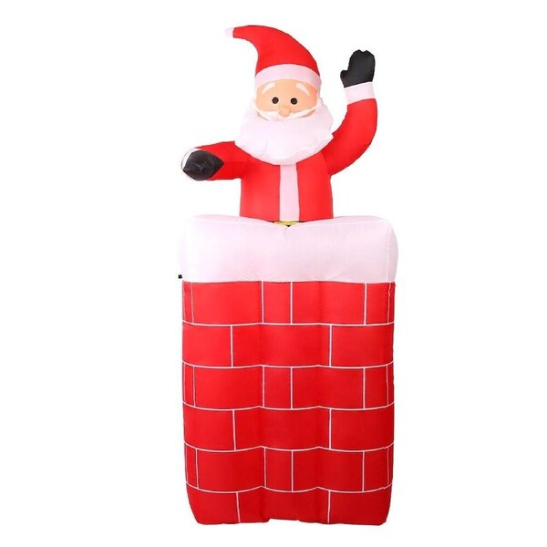 1.8M Inflatable Santa Pop Up LED Christmas Decor Indoor Outdoor with Lights